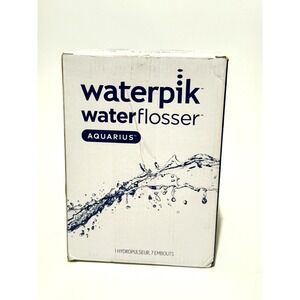 Waterpik Aquarius Water Flosser. Teeth, Gums, Braces. Black, Open-Box
